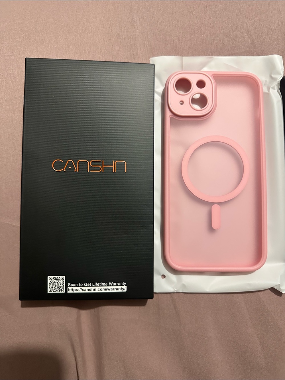 Pink MagSafe-Compatible iPhone 15 Plus Case